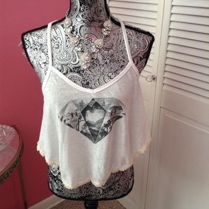 Y2K HOLLISTER  BABYDOLL TANK TOP M NWOT
